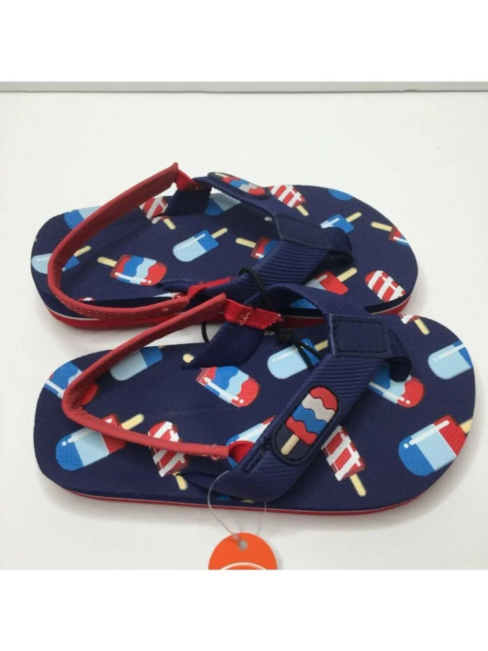 Wonder Nation Toddler Boys Girls Popsicle Beach Flip Flops Sandals Size 9-10
